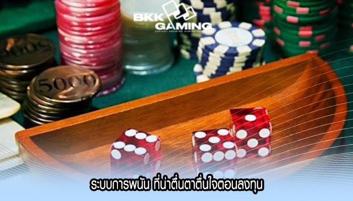 ระบบการพนัน ที่น่าตื่นตาตื่นใจตอนลงทุน
