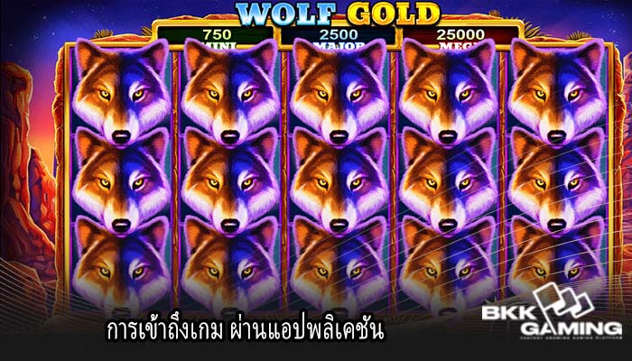 การเข้าถึงเกม ผ่านแอปพลิเคชัน