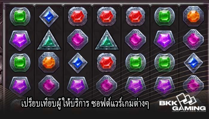 เปรียบเทียบผู้ให้บริการ ซอฟต์แวร์เกมต่างๆ